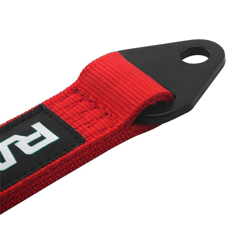 RASTP Limit Strap, Premium Quad Wrap Limit Strap Car Hauler Axle Straps Truck Wrecker Wheel Tie Down Strap with 10,000 Lb Webbing Strength (14 Inch, Red) - Image 3